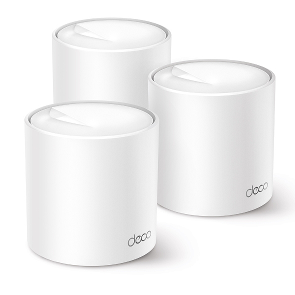 Three TP-Link Deco X50 whole-home mesh WiFi units